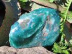 Polished One Side Mtorolite Chrysoprase Slices x 2 From Mutorashanga, Zimbabwe - Toprock Gemstones and Minerals 