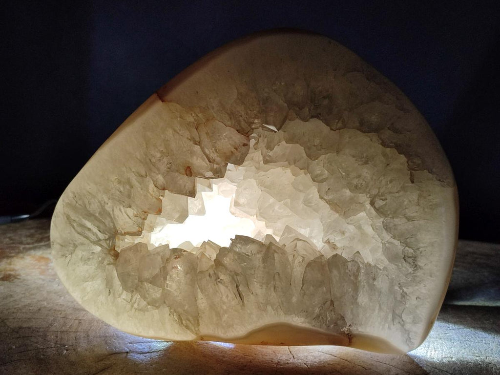 Polished and Natural Large Banded Agate Standing Display Piece x 1 From Madagascar - Toprock Gemstones and Minerals 