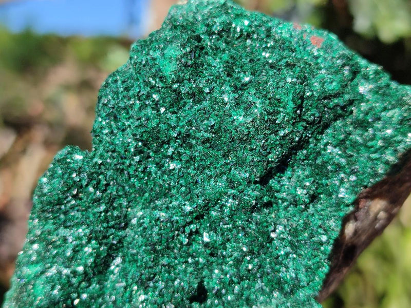 Natural Crystalline Malachite Specimens x 2 From Tenke Fungurume, Congo - Toprock Gemstones and Minerals 