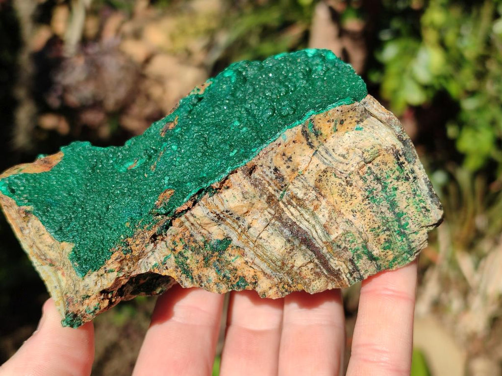 Natural Crystalline Malachite Specimens x 2 From Tenke Fungurume, Congo - Toprock Gemstones and Minerals 