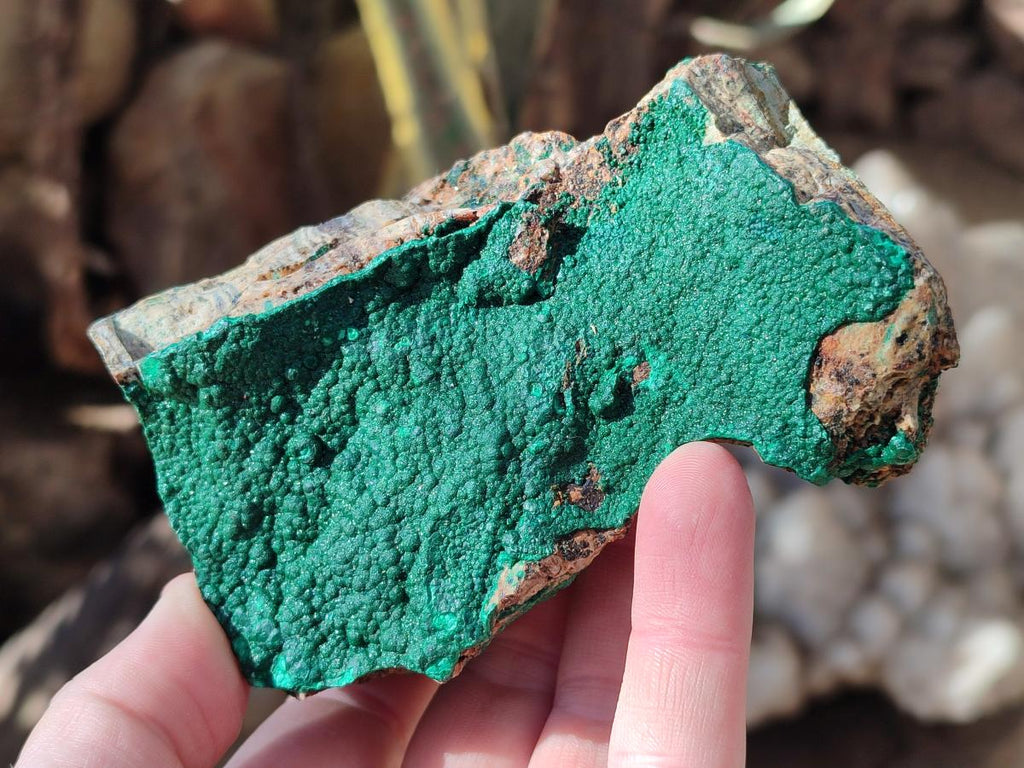 Natural Crystalline Malachite Specimens x 2 From Tenke Fungurume, Congo - Toprock Gemstones and Minerals 