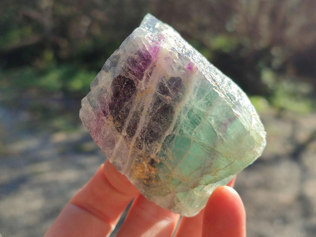 Natural Watermelon Fluorite Cobbed Specimens x 12 From Uis, Namibia - Toprock Gemstones and Minerals 