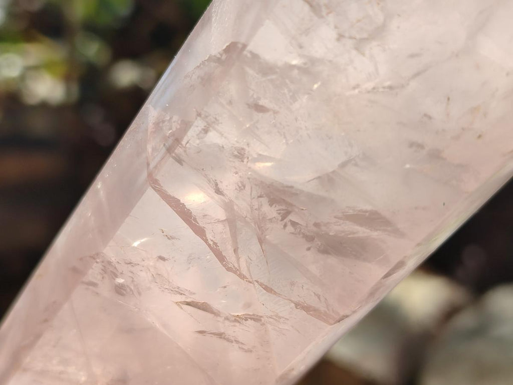 Polished Double Terminated Gemmy Rose Quartz Crystals x 6 From Madagascar - Toprock Gemstones and Minerals 