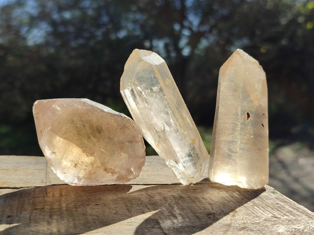 Natural Smokey Quartz Crystals x 35 From Zambia - Toprock Gemstones and Minerals 