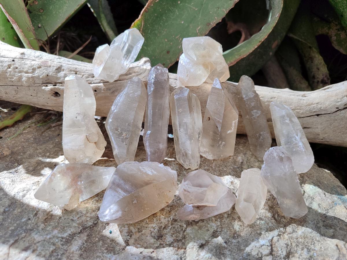 Natural Smokey Quartz Crystals x 35 From Zambia - Toprock Gemstones and Minerals 