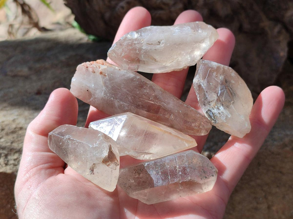Natural Smokey Quartz Crystals x 35 From Zambia - Toprock Gemstones and Minerals 