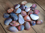 Polished Red Shashe River Agate Galets x 28 From Shashe River, Zimbabwe - Toprock Gemstones and Minerals 