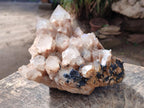 Natural Large Cascading White Phantom Smokey Luena Quartz Cluster x 1 From Luena, Congo - Toprock Gemstones and Minerals 