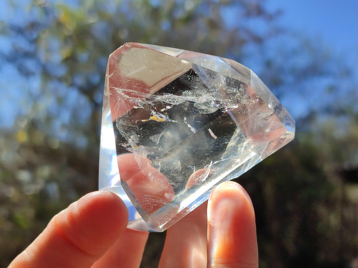 Polished Clear Quartz Crystals x 6 From Madagascar - Toprock Gemstones and Minerals 