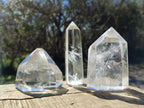 Polished Clear Quartz Crystals x 6 From Madagascar - Toprock Gemstones and Minerals 
