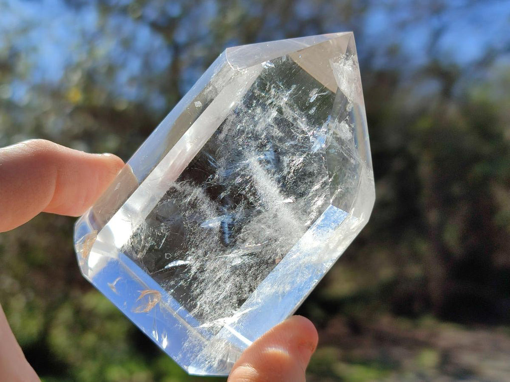 Polished Clear Quartz Crystals x 6 From Madagascar - Toprock Gemstones and Minerals 