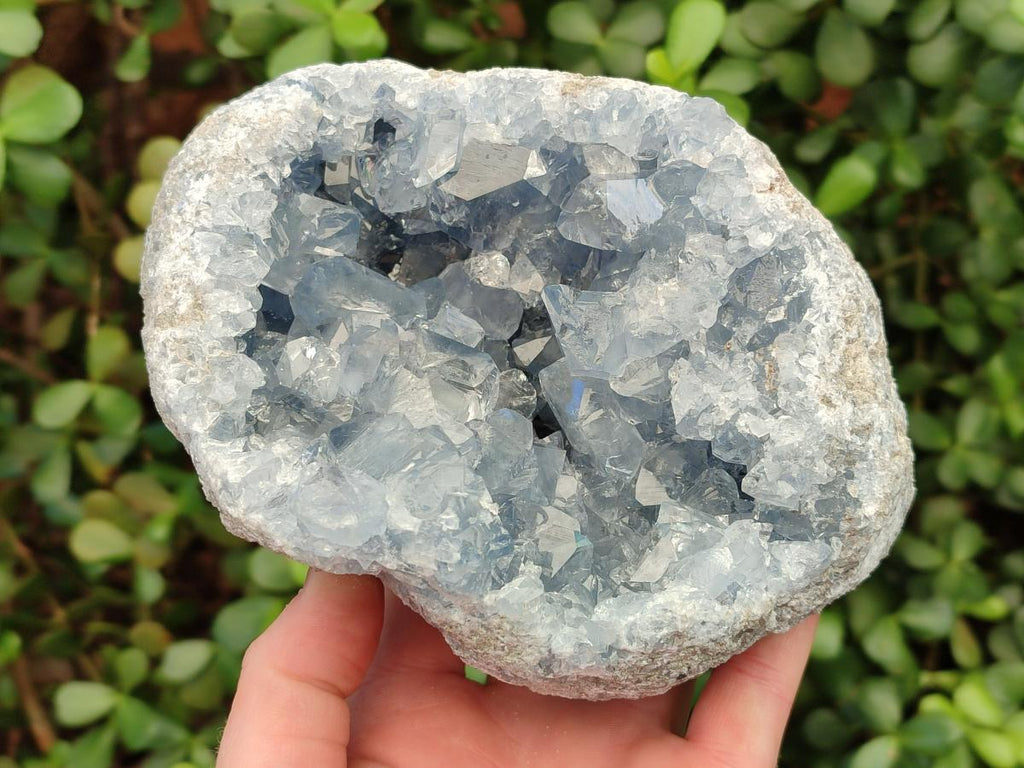 Natural Large Blue Celestite Geode Specimen x 1 From Sakoany, Madagascar - Toprock Gemstones and Minerals 
