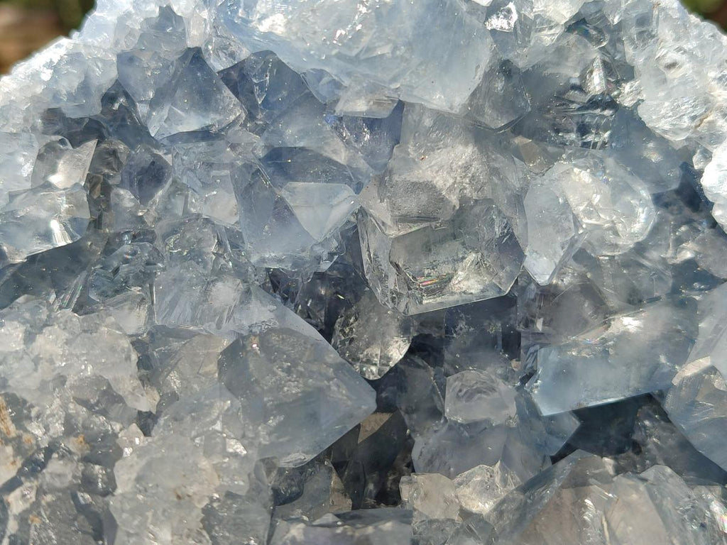 Natural Large Blue Celestite Geode Specimen x 1 From Sakoany, Madagascar - Toprock Gemstones and Minerals 