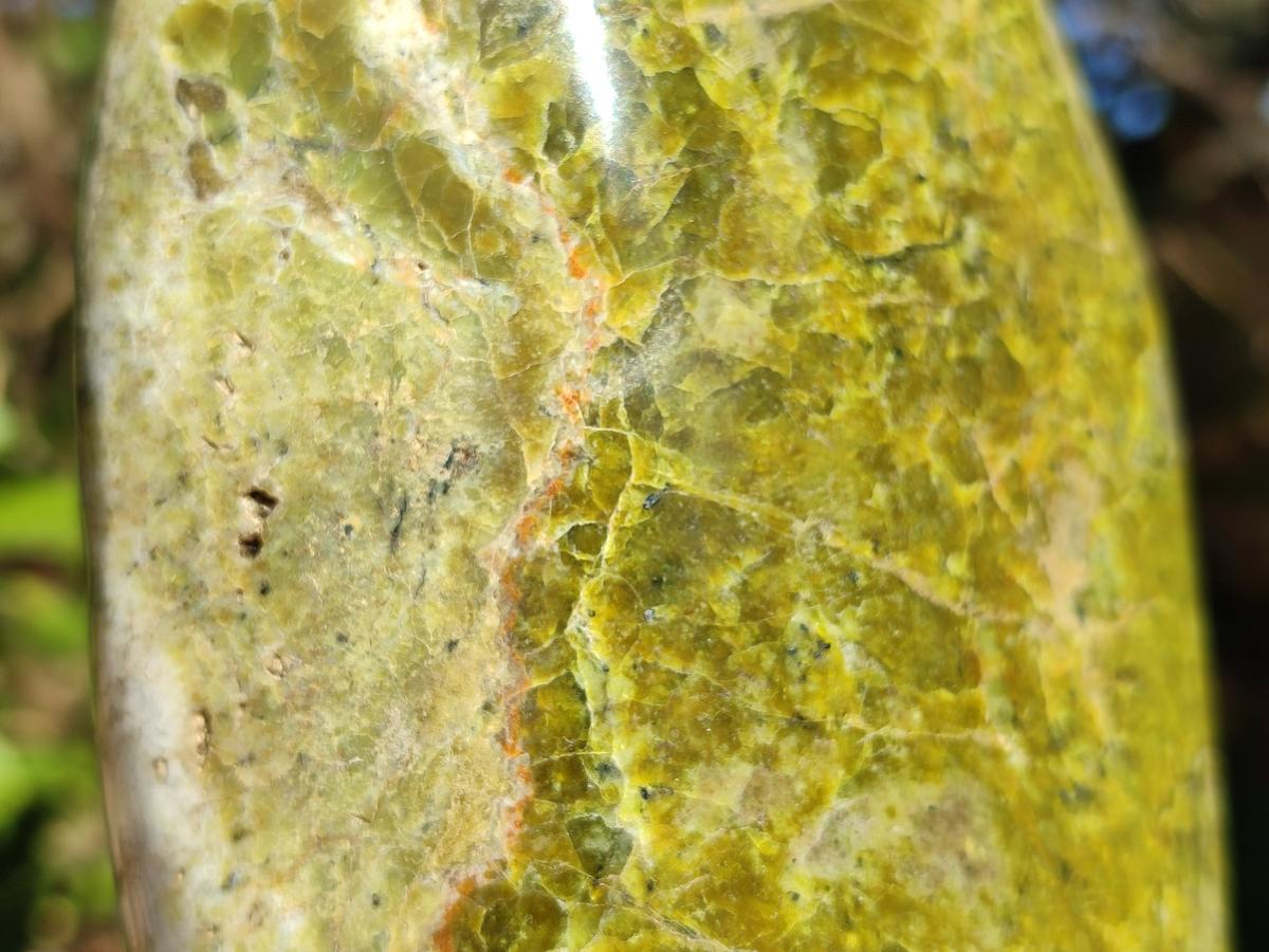 Polished Large Green Opal Standing Display Piece x 1 From Betroka, Madagascar - Toprock Gemstones and Minerals 