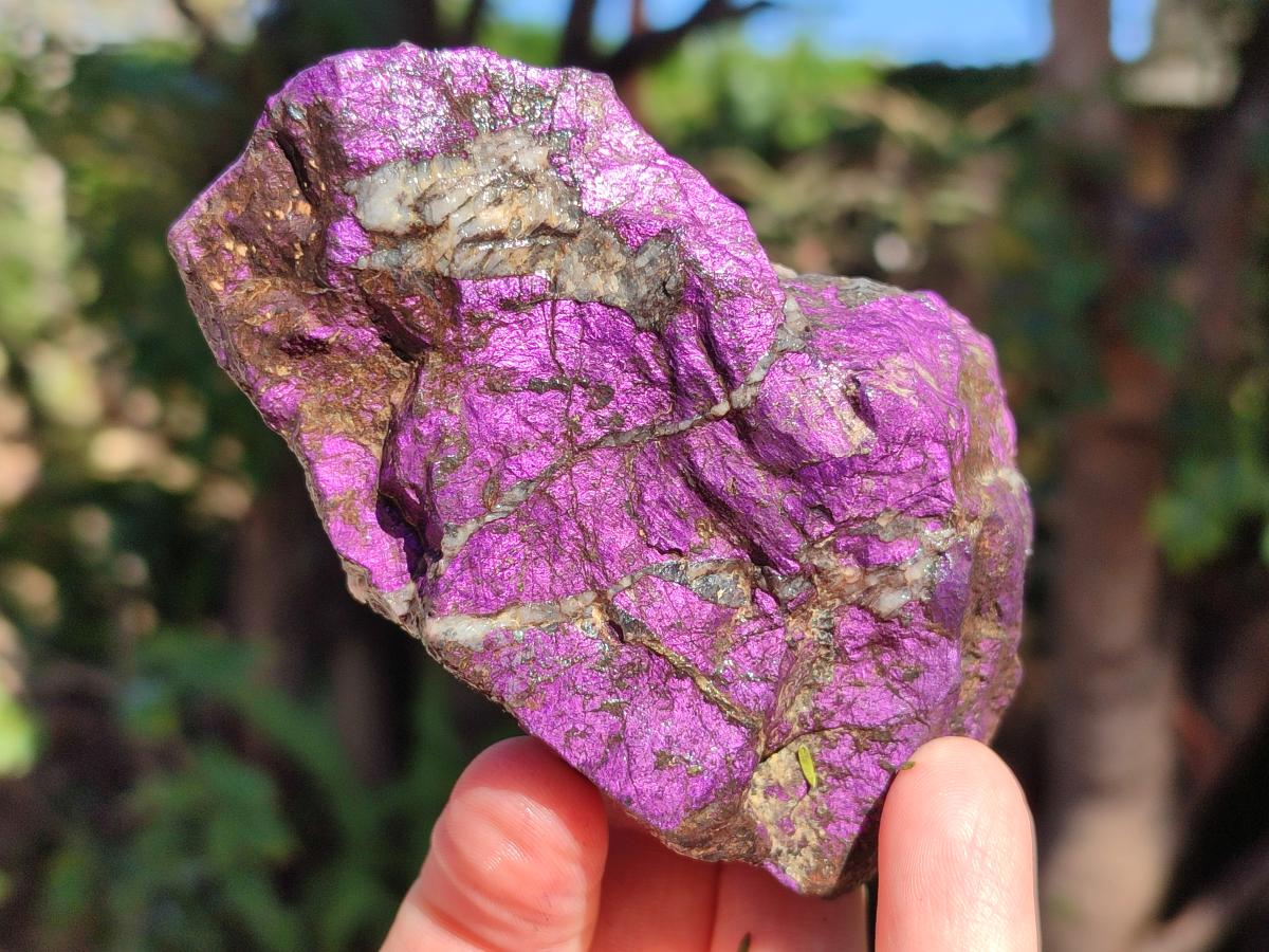 Natural Metallic Cobbed Purpurite Specimens x 6 From Erongo, Namibia - Toprock Gemstones and Minerals 