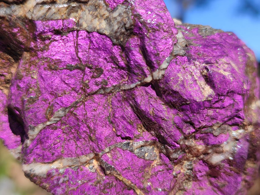 Natural Metallic Cobbed Purpurite Specimens x 6 From Erongo, Namibia - Toprock Gemstones and Minerals 