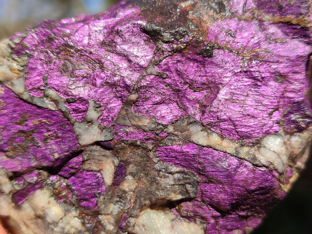 Natural Metallic Cobbed Purpurite Specimens x 6 From Erongo, Namibia - Toprock Gemstones and Minerals 