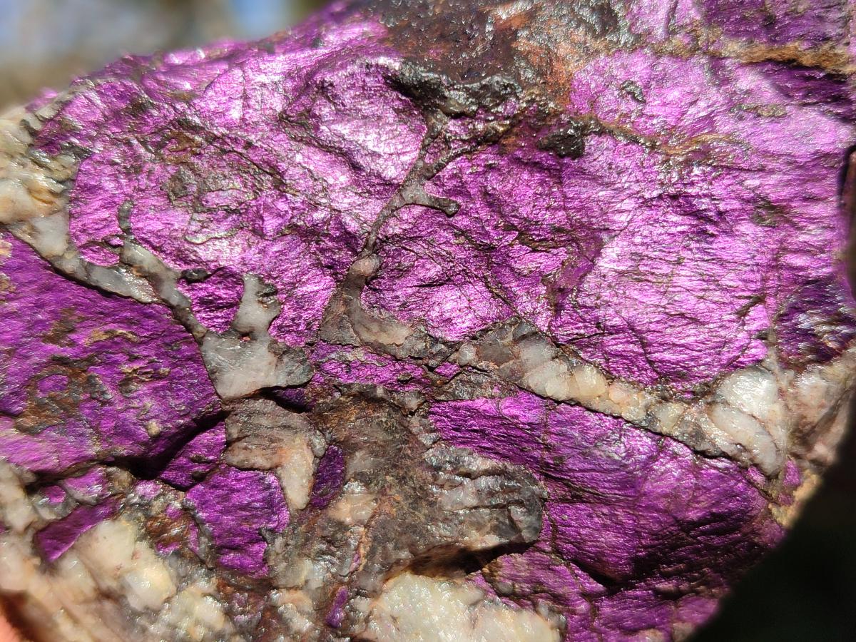 Natural Metallic Cobbed Purpurite Specimens x 6 From Erongo, Namibia - Toprock Gemstones and Minerals 