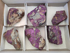 Natural Metallic Cobbed Purpurite Specimens x 6 From Erongo, Namibia - Toprock Gemstones and Minerals 