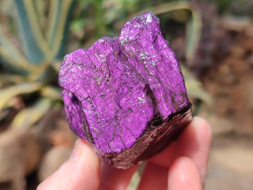 Natural Metallic Cobbed Purpurite Specimens x 6 From Erongo, Namibia - Toprock Gemstones and Minerals 
