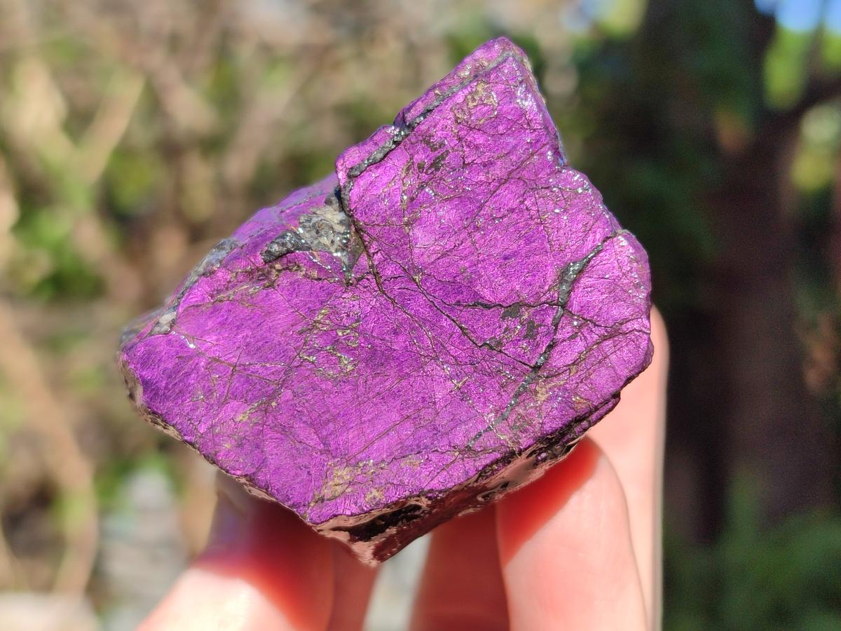 Natural Metallic Cobbed Purpurite Specimens x 6 From Erongo, Namibia - Toprock Gemstones and Minerals 