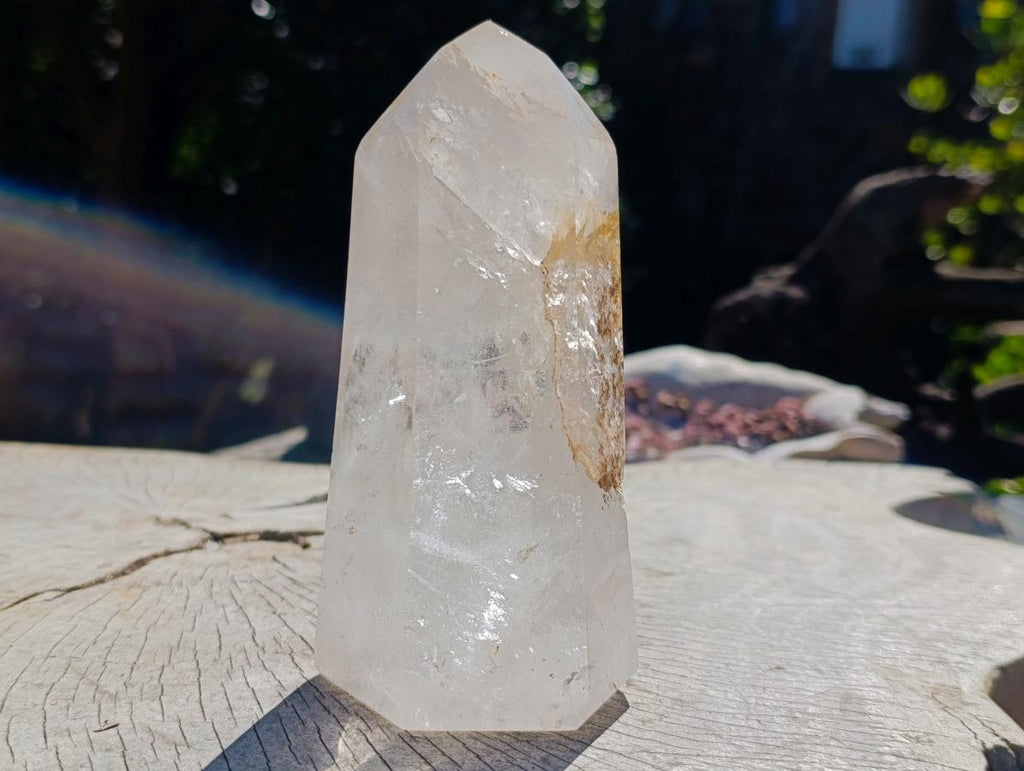 Polished and Natural Clear Quartz Crystals x 2 From Madagascar - Toprock Gemstones and Minerals 