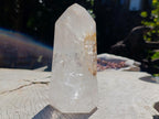 Polished and Natural Clear Quartz Crystals x 2 From Madagascar - Toprock Gemstones and Minerals 