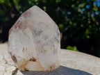 Polished and Natural Clear Quartz Crystals x 2 From Madagascar - Toprock Gemstones and Minerals 