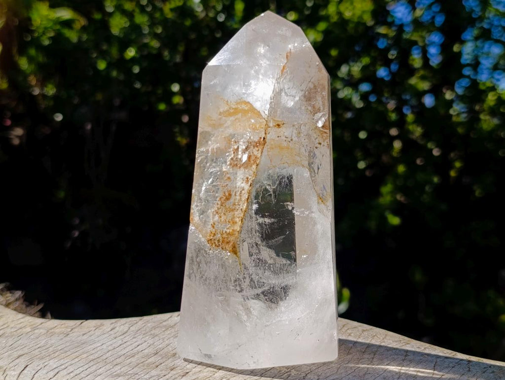 Polished and Natural Clear Quartz Crystals x 2 From Madagascar - Toprock Gemstones and Minerals 
