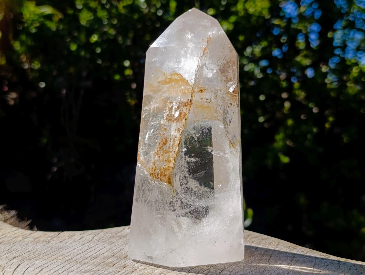 Polished and Natural Clear Quartz Crystals x 2 From Madagascar - Toprock Gemstones and Minerals 