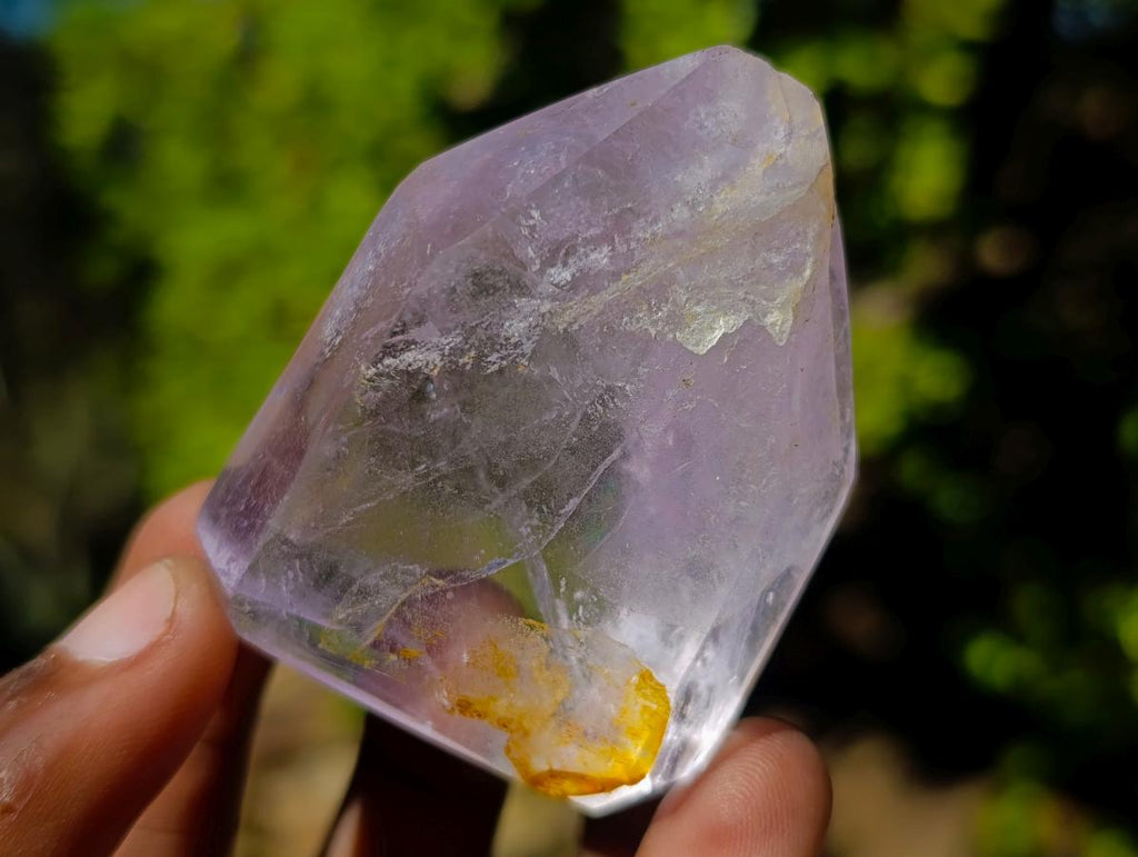 Polished Amethyst and Smokey Amethyst Window Crystals x 12 From Akansobe, Madagascar - Toprock Gemstones and Minerals 