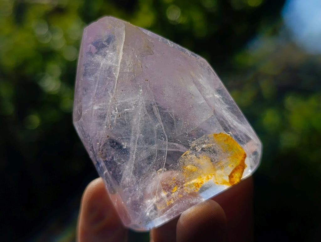 Polished Amethyst and Smokey Amethyst Window Crystals x 12 From Akansobe, Madagascar - Toprock Gemstones and Minerals 