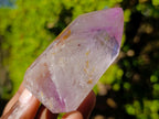 Polished Amethyst and Smokey Amethyst Window Crystals x 12 From Akansobe, Madagascar - Toprock Gemstones and Minerals 