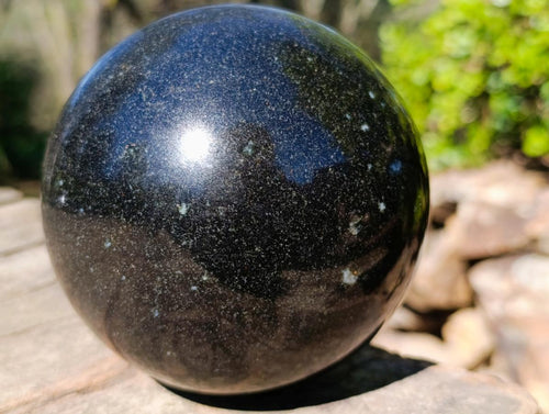 Polished Large Black Marble x 1 From Rustenburg, South Africa - Toprock Gemstones and Minerals 