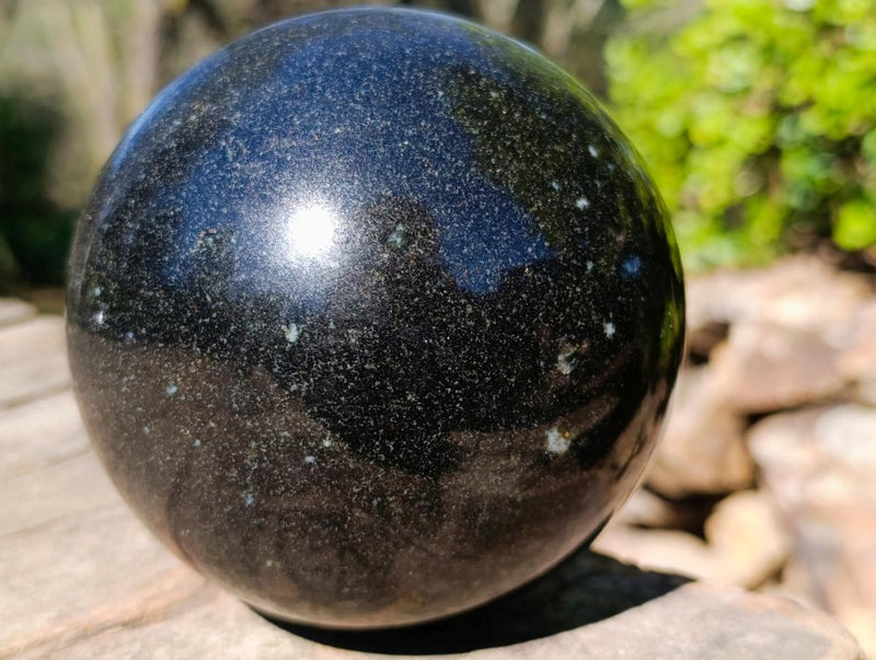 Polished Large Black Marble x 1 From Rustenburg, South Africa - Toprock Gemstones and Minerals 