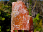 Natural Rhombohedral Sunset Orange Calcite Specimens x 12 From Spitzkop, Namibia - Toprock Gemstones and Minerals 