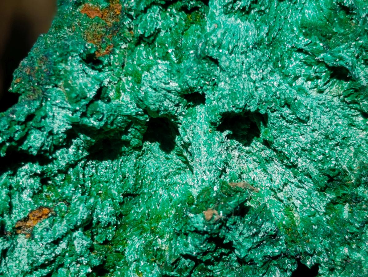 Natural Silky Malachite Specimens x 2 From Kasompe, Congo - Toprock Gemstones and Minerals 