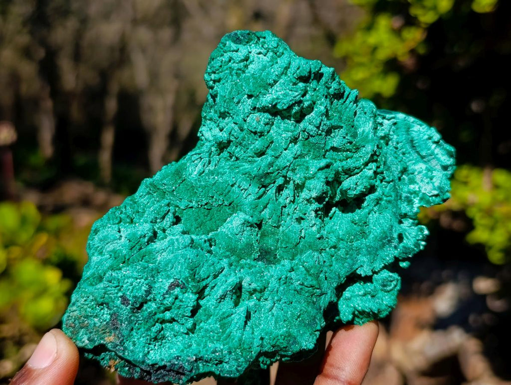 Natural Silky Malachite Specimens x 2 From Kasompe, Congo - Toprock Gemstones and Minerals 