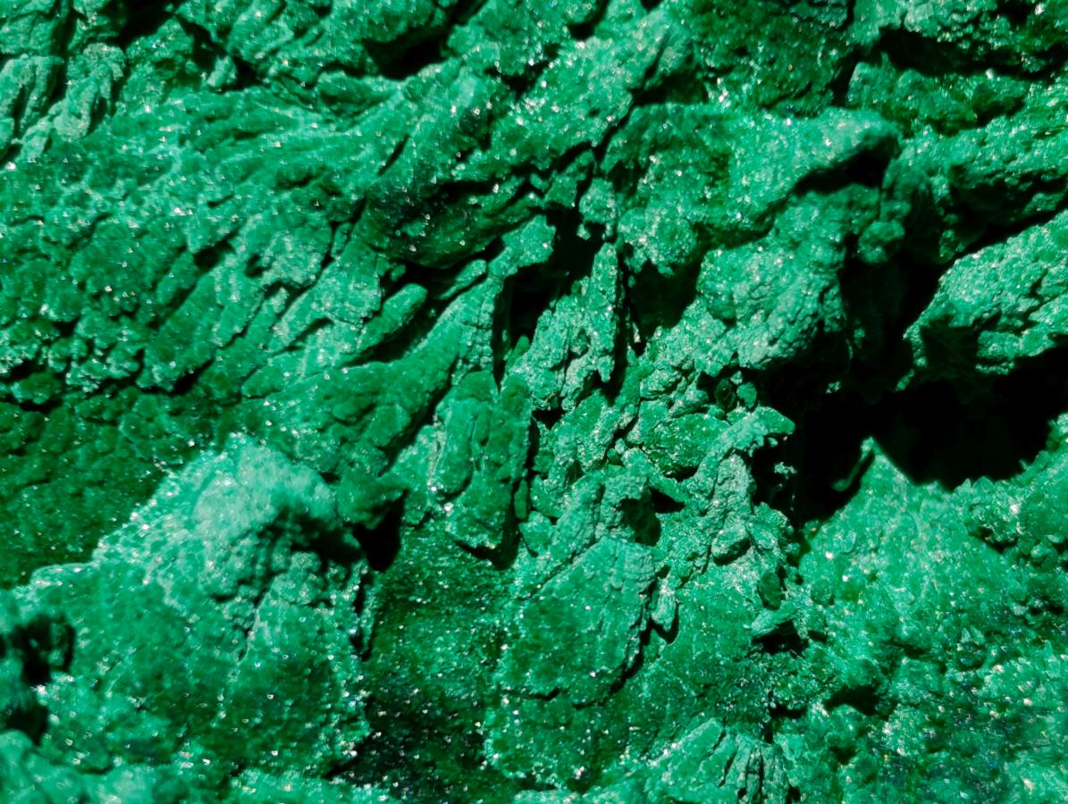 Natural Silky Malachite Specimens x 2 From Kasompe, Congo - Toprock Gemstones and Minerals 