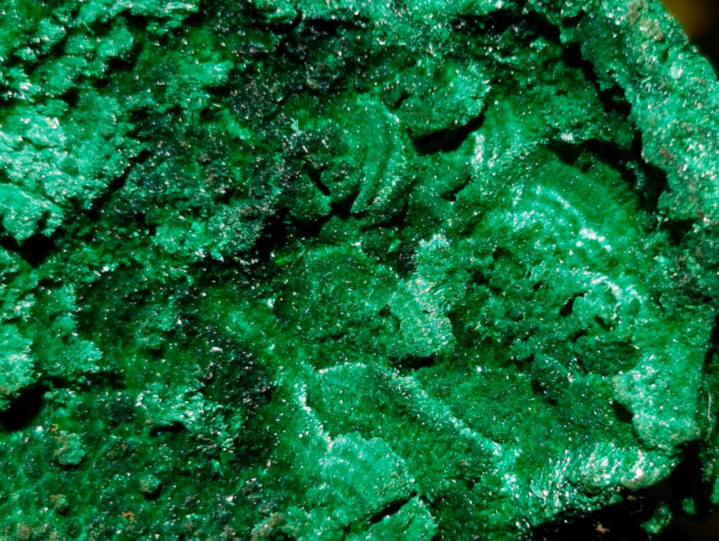 Natural Silky Malachite Specimens x 2 From Kasompe, Congo - Toprock Gemstones and Minerals 