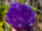 Polished Chevron Amethyst Display Crystals x 2 From Zambia - Toprock Gemstones and Minerals 
