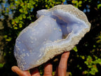 Natural Blue Lace Agate Specimens x 2 From Nsanje, Malawi - Toprock Gemstones and Minerals 