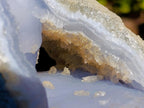 Natural Blue Lace Agate Specimens x 2 From Nsanje, Malawi - Toprock Gemstones and Minerals 