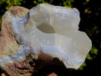 Natural Blue Lace Agate Specimens x 2 From Nsanje, Malawi - Toprock Gemstones and Minerals 