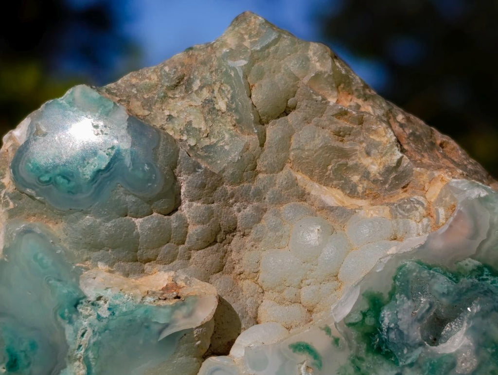 Polished One Side Great Dyke Mtorolite Chrysoprase Slices x 6 From Great Dyke Mountain Range, Zimbabwe - Toprock Gemstones and Minerals 