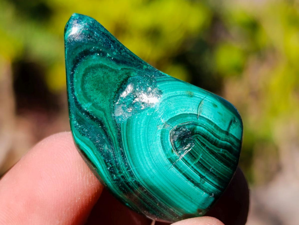 Polished Mix of Malachite Free Forms and Angel Tear Quartz x 70 From Congo and Madagascar - Toprock Gemstones and Minerals 