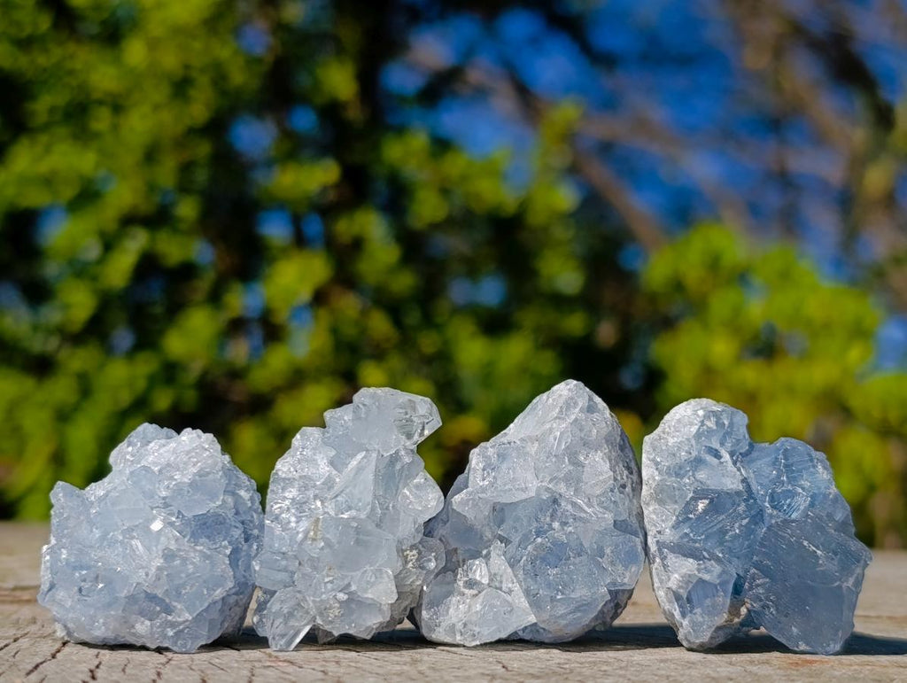 Natural Blue Celestite Specimens x 45 From Sakoany, Madagascar - Toprock Gemstones and Minerals 