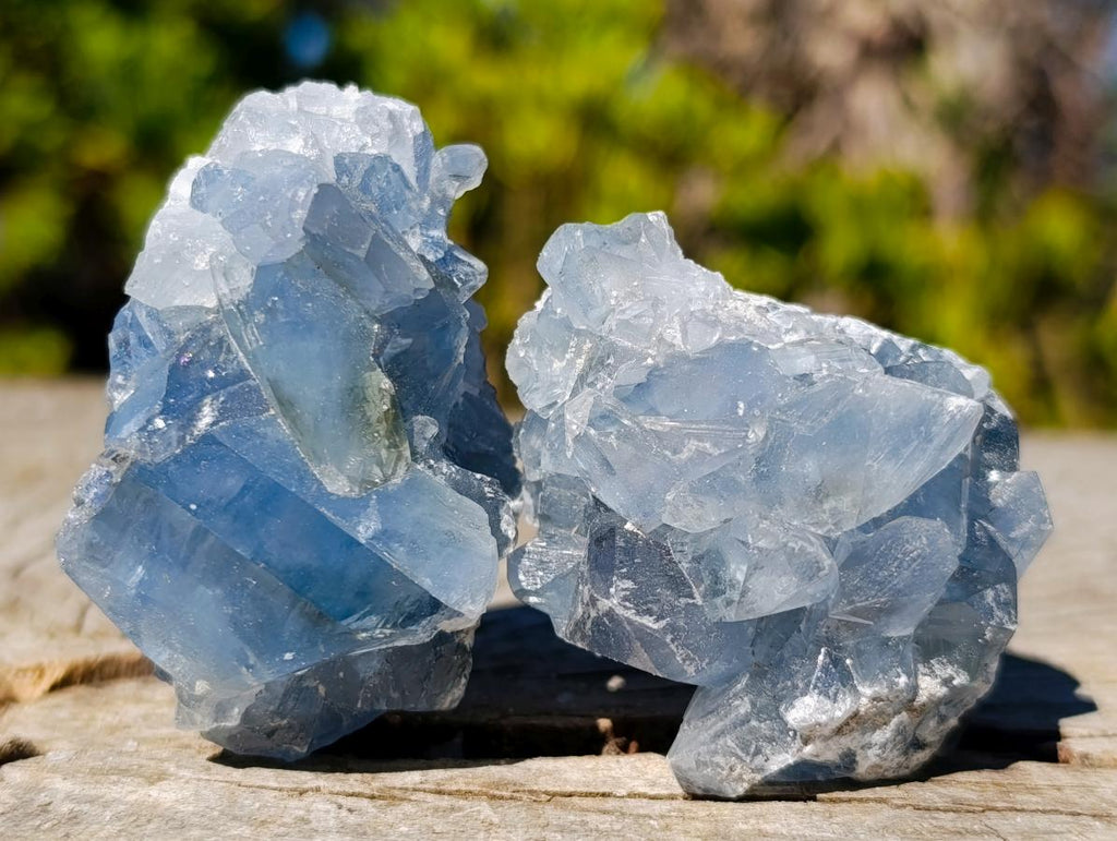 Natural Blue Celestite Specimens x 45 From Sakoany, Madagascar - Toprock Gemstones and Minerals 