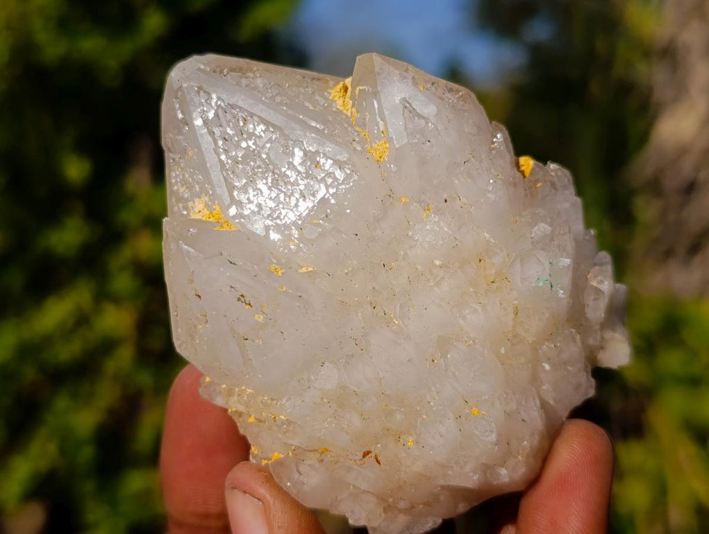 Natural Cascading "Anananas" Candle Quartz Clusters x 7 From Antsirabe, Madagascar - Toprock Gemstones and Minerals 