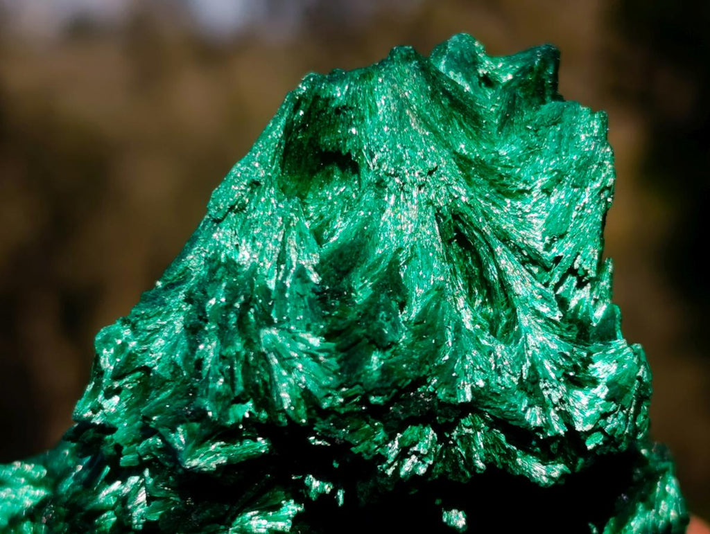 Natural Silky Malachite Specimens x 6 From Kasompe, Congo - Toprock Gemstones and Minerals 